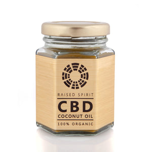 RAISED SPIRIT CBD COCONUT OIL - 100% Organic, Full Spectrum, 3rd Party Lab Tested. Made in England. LOVE HEALTH : LOVE HEMP